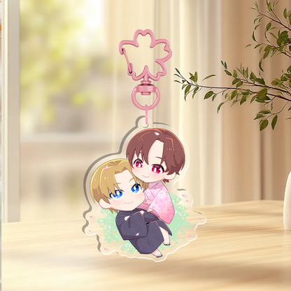 Sakura Holographic Keychain