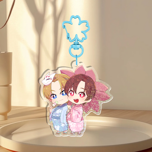 Sakura Holographic Keychain B