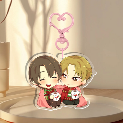 Cozy Cuddles Holographic Keychain A