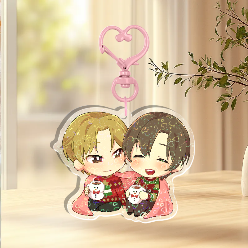Cozy Cuddles Holographic Keychain A