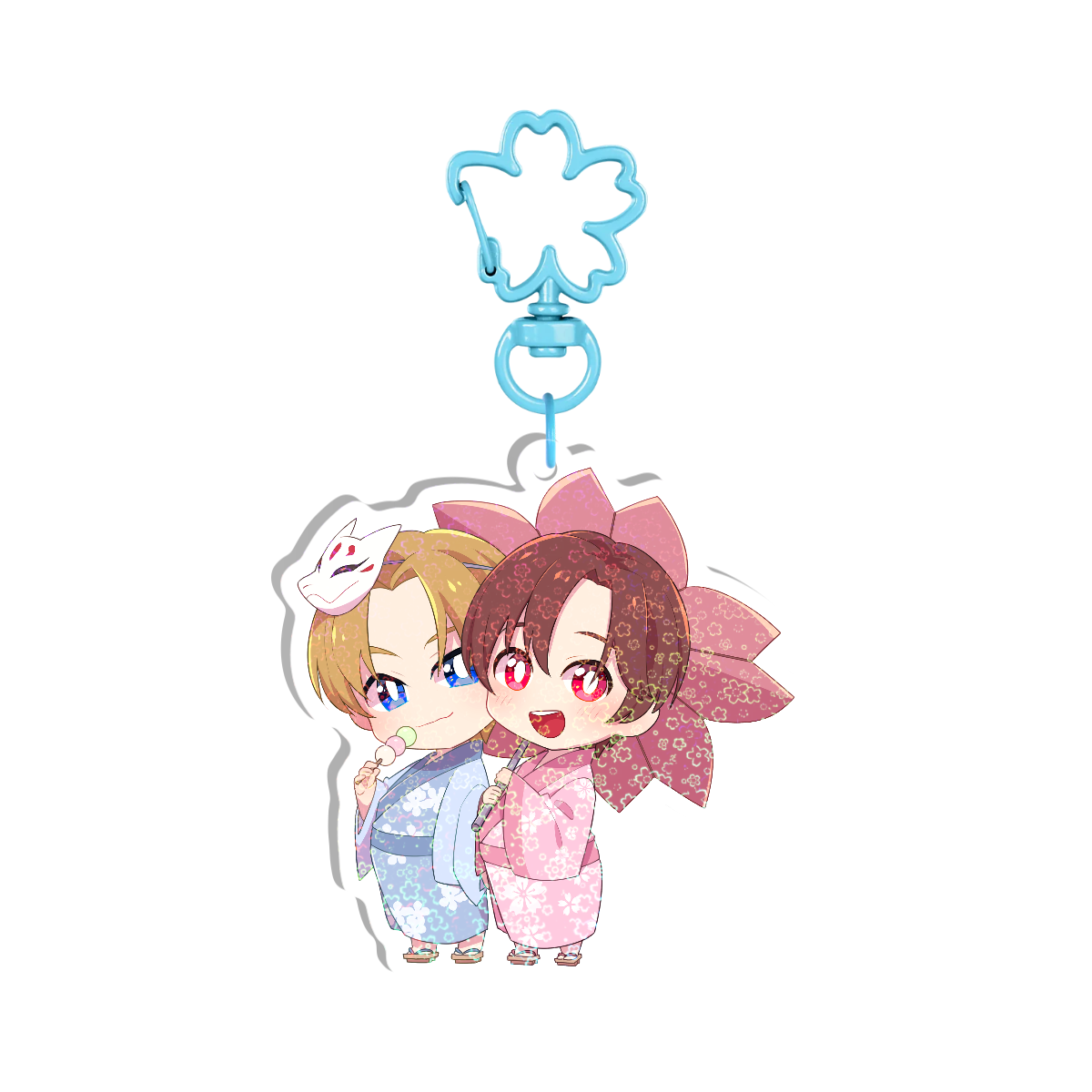 Sakura Holographic Keychain B