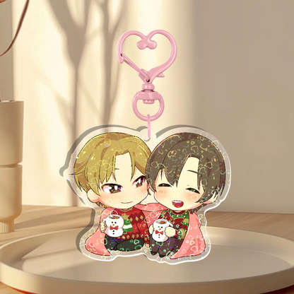 Cozy Cuddles Holographic Keychain A