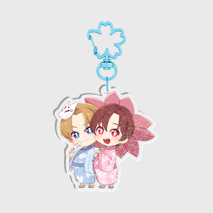 Sakura Holographic Keychain B