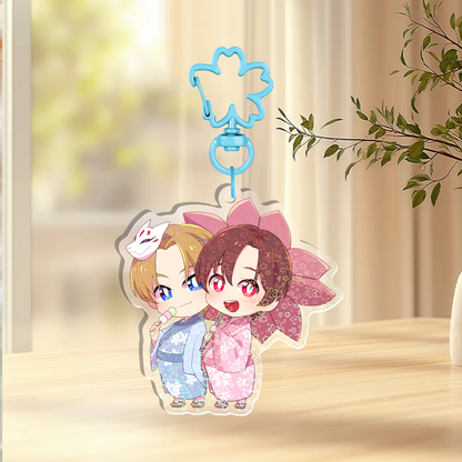 Sakura Holographic Keychain B