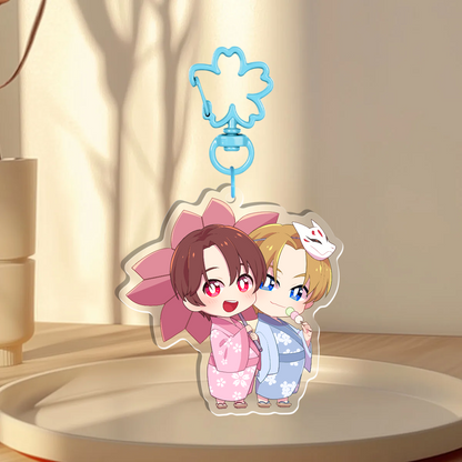 Sakura Holographic Keychain B
