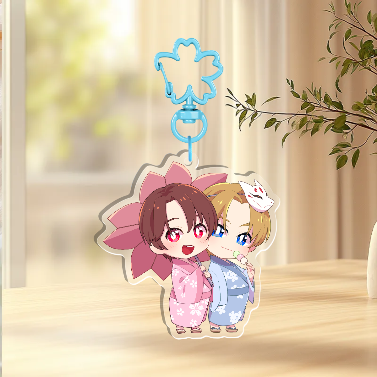 Sakura Holographic Keychain B