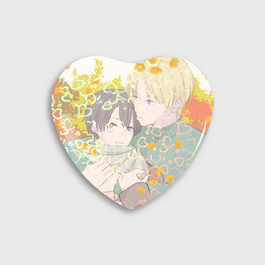 Autumn Heart Shaped Pin
